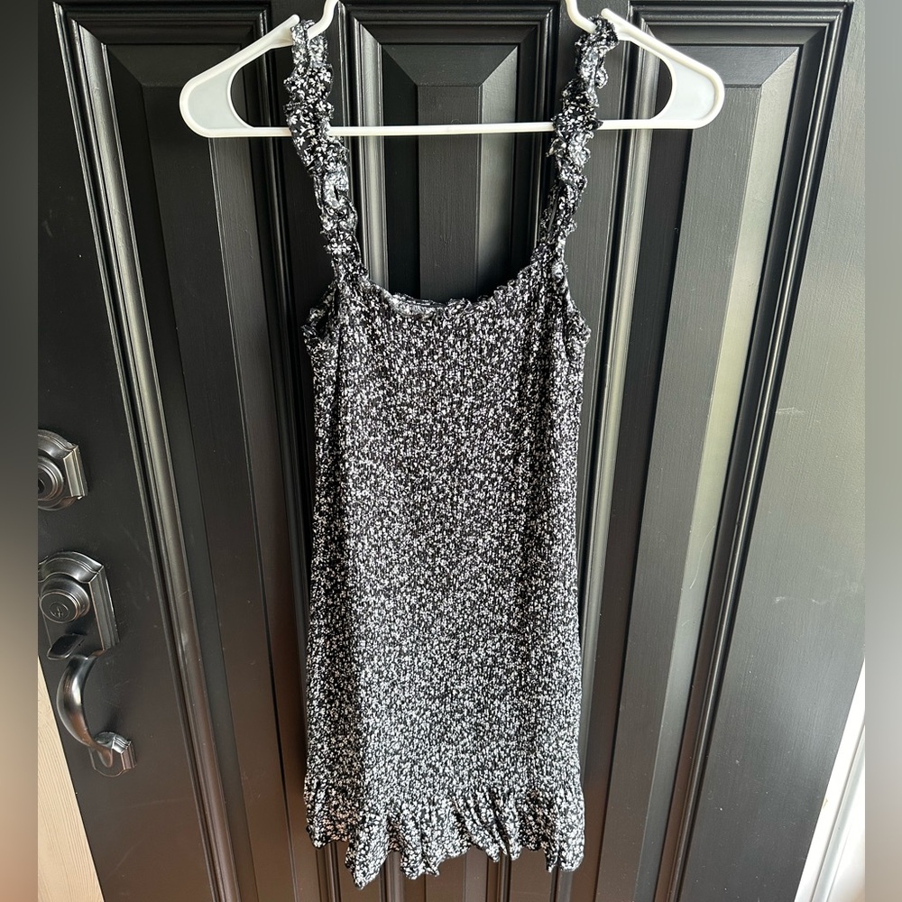 Black floral dress